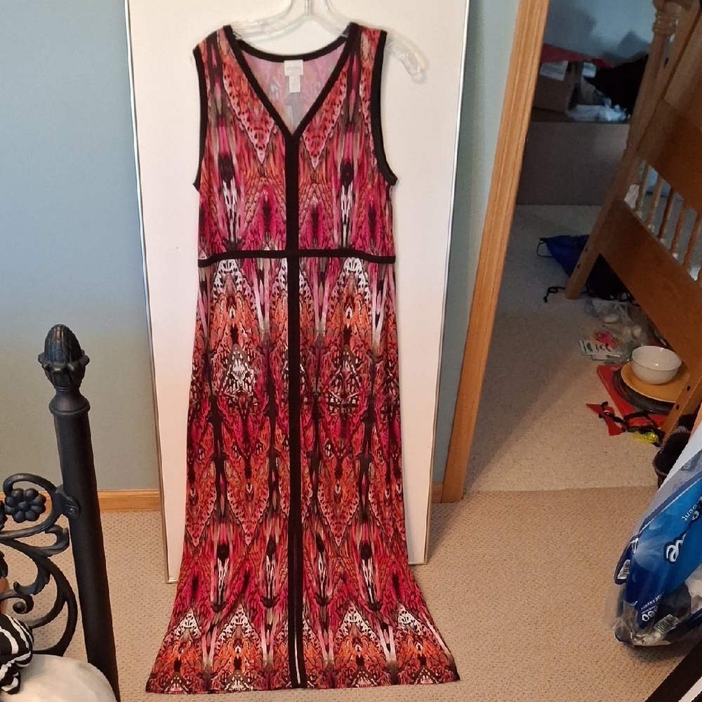 Chico's Vibrant Sleeveless Maxi Dress